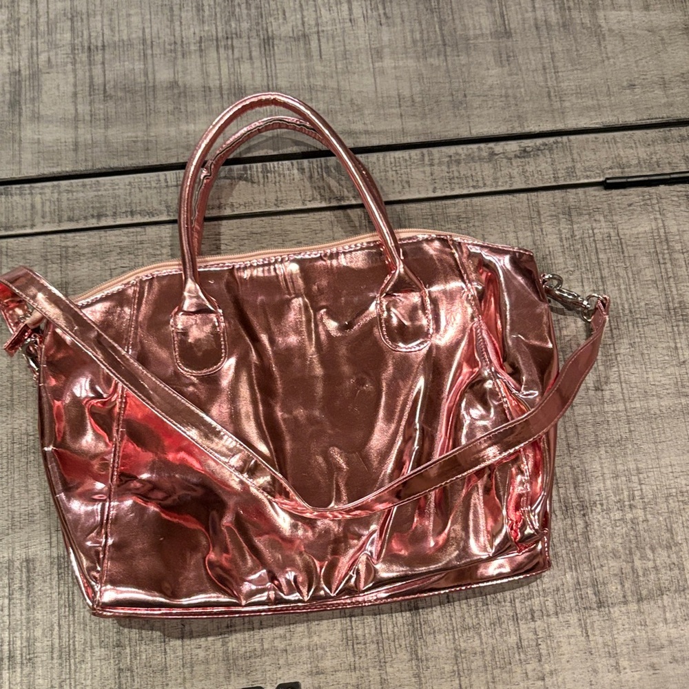 Glamorous Metallic Pink Tote Bag